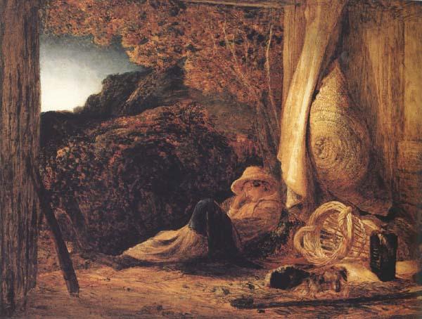 Samuel Palmer The Sleeping Shepherd oil painting image